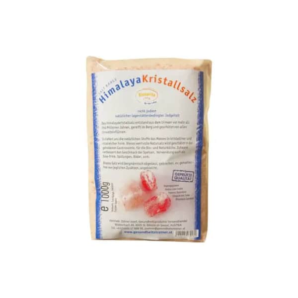 Himalayasalz gemahlen im Cello-Beutel 1000g