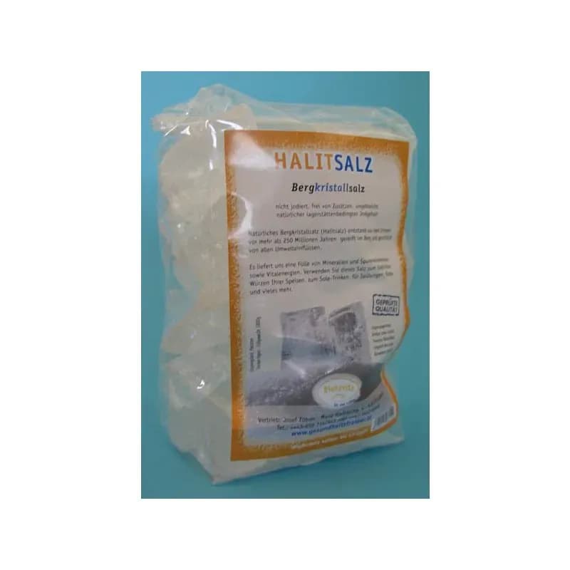 Halit Kristall-Salz Brocken 1000g im Cello-Beutel 2