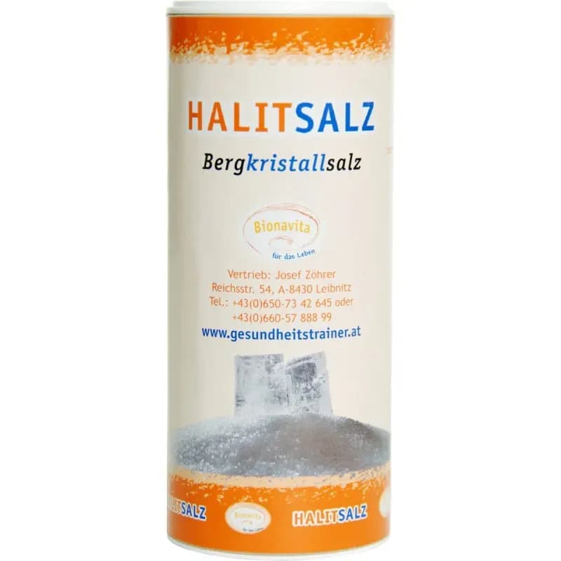 Halit Bergkristall-Salz Streuer 200g