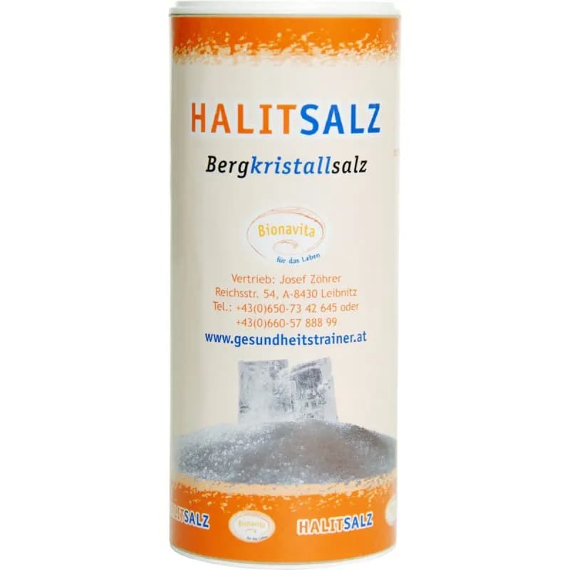 Halit Bergkristall-Salz Streuer 200g