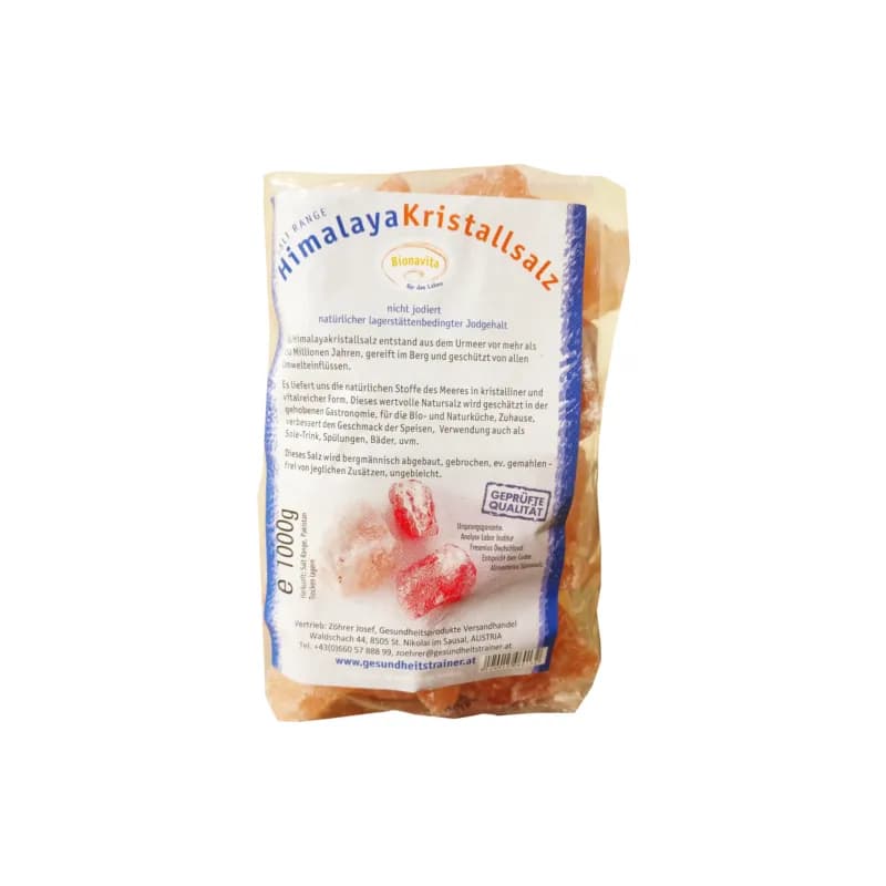 Himalayasalz Brocken im Cello-Beutel 1000g