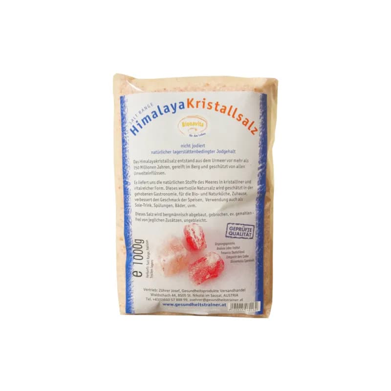 Himalayasalz gemahlen im Cello-Beutel 1000g