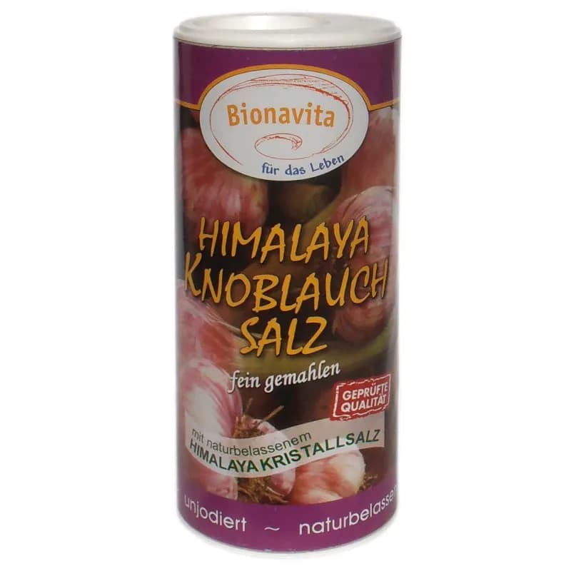 Kräuterstreuer mit Himalayasalz Knoblauch