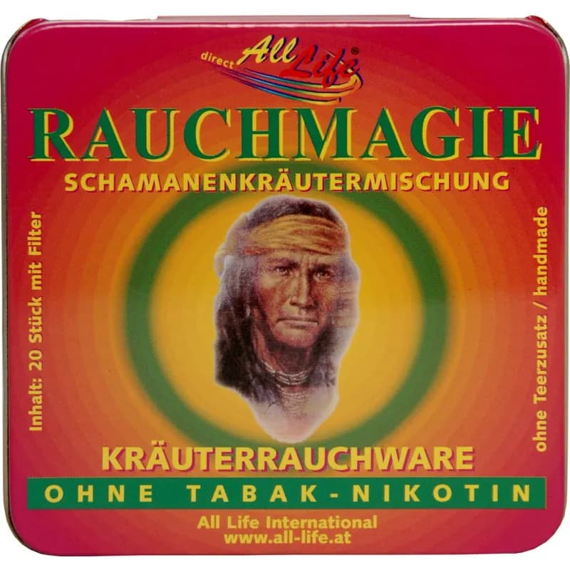 Rauchmagie Kräuterrauchware mit Filter 20Stk in Alu-Dose