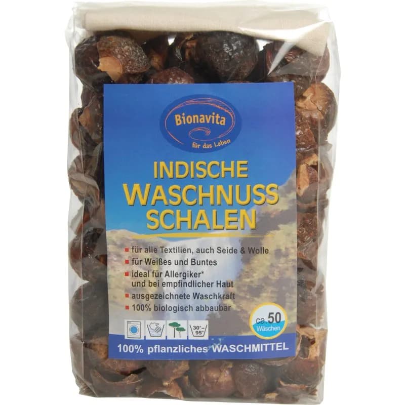 Waschnuss-Schalen inkl. Beutel in Cellverp. 250g