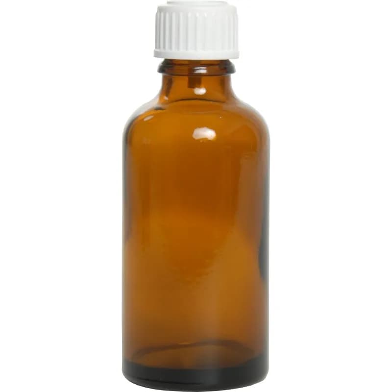 Braunglasflasche mit Verschluß und Tropfer für 30ml