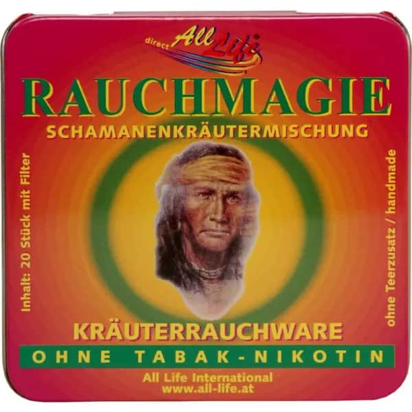 Rauchmagie Kräuterrauchware mit Filter 20Stk in Alu-Dose